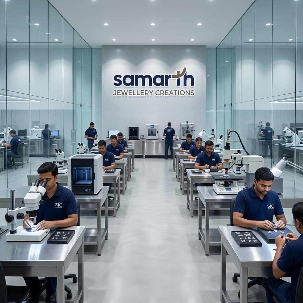 Samarth Jewellery Creations corporate high-tech B2B diamond manufacturing facility